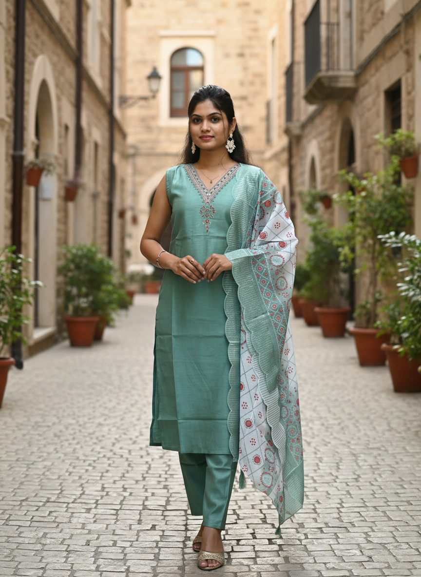 Vatican Elaichi Kurti Suit